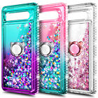 For Google Pixel 7 / 7 Pro Case Glitter Ring Cover w/ Screen Protector & Lanyard