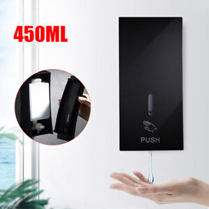New Listing450ml Liquid Soap Dispenser Manual Pressing Shower Shampoo Wall Mounted Durable