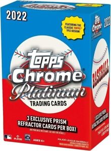 2022 Topps Chrome Platinum Anniversary Baseball Trading Cards Blaster Box New
