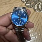 Seiko 5 Vintage  Men's Blue Arab Dial Watch