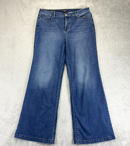 NYDJ Jeans Womens 12 Teresa Wide Leg Sweetbay Lift Tuck High Rise Stretch