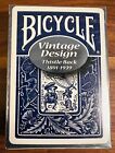 Vintage Design Thistle Back Blue Bicycle Playing Cards 1292-R Limited Edition #6