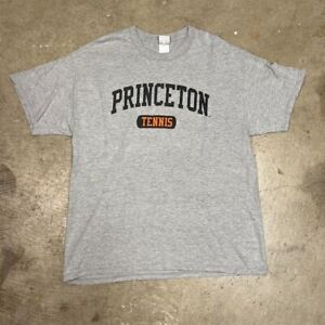 Vintage 90s Princeton Tennis t-shirt collegiate style grey hanes beefy