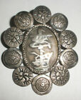 ANTIQUE  CHINESE STERLING SILVER BROOCH PIN