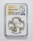 BU 1922 Peace Silver Dollar 100th Anniv 2021 Special Label MS Unc NGC *0381