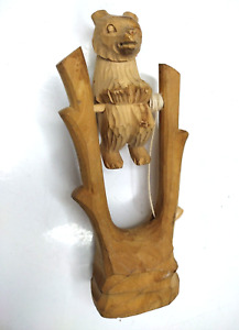Vintage Wooden Bear Spinning Toy 7
