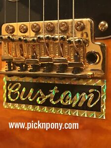 GOLD SRV Custom Decal 1st First Wife Guitar Sticker Stevie Ray Vaughan Replica
