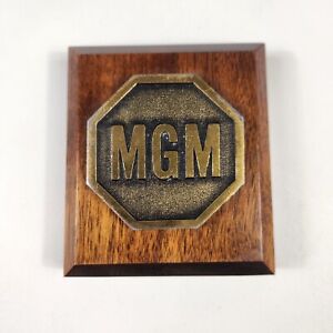 MGM Brakes Employee Sales Salesman Award Plaque Sign Emblem 4x3.5