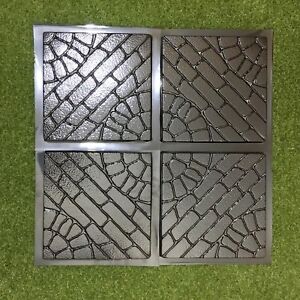 *Well* Set 4 pcs ABS Plastic Molds for Concrete Garden Stepping Stone Path