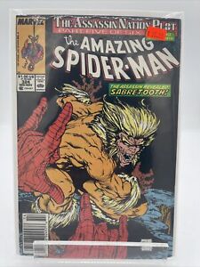Amazing Spider-Man 324 Newsstand McFarlane Sabretooth Cover 1989