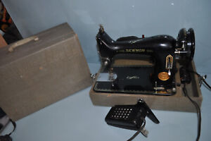 VINTAGE Sewmor Sewing Machine 303 w/ Foot Pedal & Case 