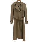 Vintage Brooks Brothers Doubled Breasted Trench Coat zip out Wool Lining Size M
