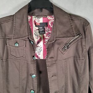 Vintage Diesel Y2K Denim Jacket Trench Women's LG. Japanese Avant Garde RN#93243