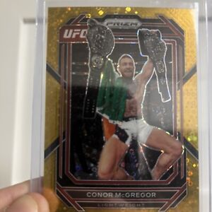 2023 Prizm UFC Conor McGregor Collectible Card Gold Disco 2/10