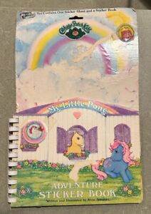 Vintage 1983-My Little Pony-MLP-Adventure Sticker Book -By Anne Sikorski