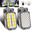 Magnetic COB LED Work Light USB Rechargeable Camping Lamp Torch Flashlight +Hook