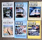 Lot Of 6 International Railway Journal Magazines