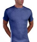 New Perfect Men Lord Men T-Shirt Melange Color Jean Blue