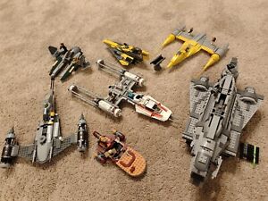 Lot of Lego Star Wars: 75106 75092 9494 75249 75173 75214 75325 Carrier Fighters