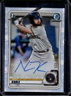 New Listing2020 Bowman Chrome Nick Kahle 1st Prospect Refractor Auto #130/499 Brewers