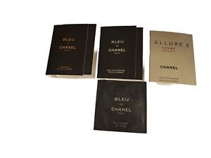 Chanel  Bleu Men's Cologne Collection Sample Spray Vials 7pc Set