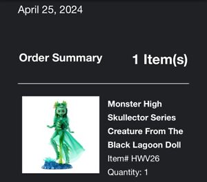 ✅ Monster High Skullector Creature From Black Lagoon Doll CONFIRMED PRESALE