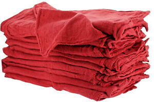 1000 RED SHOP TOWELS / 14X14/ MECHANICS RAGS / NEW A Grade Towel
