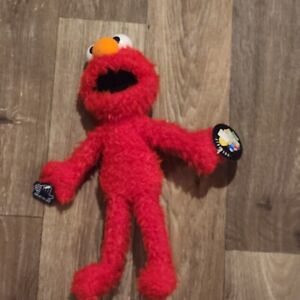 Vintage 1997 Elmo 13”Poseable Stuffed Plush Toy Sesame Street Applause NWT