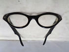 Vintage CAT EYE glasses black 1957 1959 for teen / petite ? made in FRANCE used