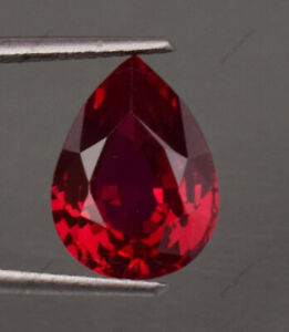 CERTIFIED Pear Cut Earring Size 8 Carat Natural Ruby Red Loose Gemstone