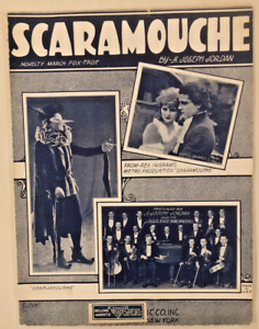 New Listing1923 SILENT FILM STAR sheet music RAMON NOVARRO Piano Solo Fox Trot SCARAMOUCHE