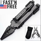 13 In1 Portable Outdoor Survival Multi Tool Plier Compact Pocket Stainless Steel