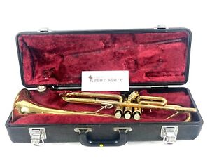 YAMAHA YTR-637 Trumpet Gold USED Vintage Tested Working Great From JAPAN JP