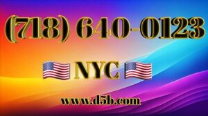 718 NYC Easy Phone Number (718) 640-0123 UNIQUE NEAT VANITY New York city
