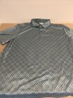 Black Clover Polo Shirt Mens XLarge Geometric Casual Golf Short Sleeve
