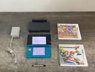 New ListingNintendo 3DS Aqua Blue Handheld Console Bundle With Charger & 2 Mario Games