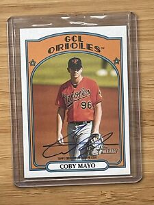 New Listing2021 Topps Heritage Minors Coby Mayo - Real One Auto - Orioles
