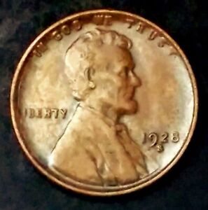 1928-S Lincoln Cent ~ VERY FINE (VF) Condition ~ COMBINED SHIPPING!