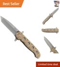 Lightweight Tactical Pocket Knife with Bead Blast Blade - Kit Carson Design