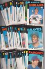 1986 Topps Traded SET BREAK singles - stats, commons, Hall of Famers, rookies