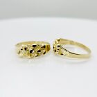 10k Solid Gold Nugget Band Ring II for Men/Women