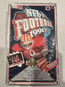 1991 Upper Deck Football Cards NFL Factory Sealed Wax Box Joe Montana