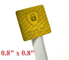 100pcs Holographic Square Warranty Security Labels Stickers Seals Gold