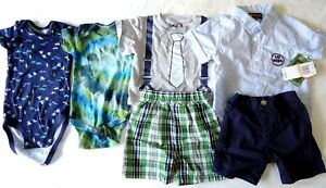 Boyz Wear Gerber Baby Boy Toddler Clothes Mixed Lot Summer Clothes Size 12M