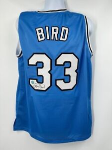 Larry Bird Indiana State Sycamores Signed Autograph Custom Jersey BIRD Hologram