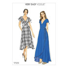 Vogue V9251 Sewing Pattern -Misses Wrap Dress - Size 8-16 or 16-24