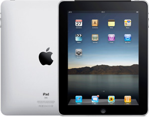 Apple iPad 1st Gen. A1219 64GB, Wi-Fi, 9.7in - Black, Fully Functional, A1368
