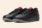 Nike Air Jordan Retro 2 Low Christmas Black Red Green DV9956-006 Men's Shoes NEW