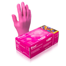 Pink Nitrile Gloves, Powder Free Exam Grade, Aurelia Blush 2.5 mil, Latex Free