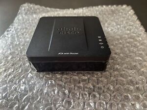 Cisco SPA122 ATA with Router 2 Port VOIP ~ Tested - No Power Cord